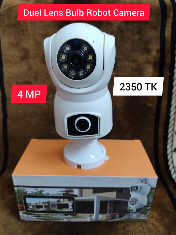 Dual Lens Bulp Robot Camera (4MP)